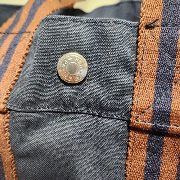 Hermès 1990s Navy/Brown Canvas Fourre Tout Mini Tote Bag - Picture 5 of 15